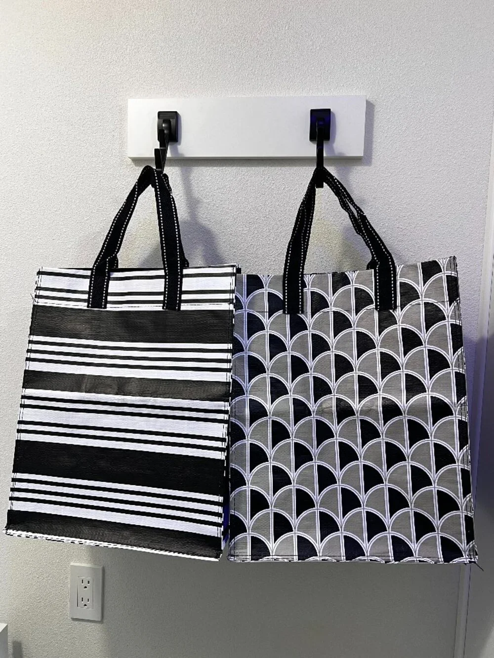 Premium Heavy-Duty Reusable Grocery Tote Bags (set of 2) - NWOT